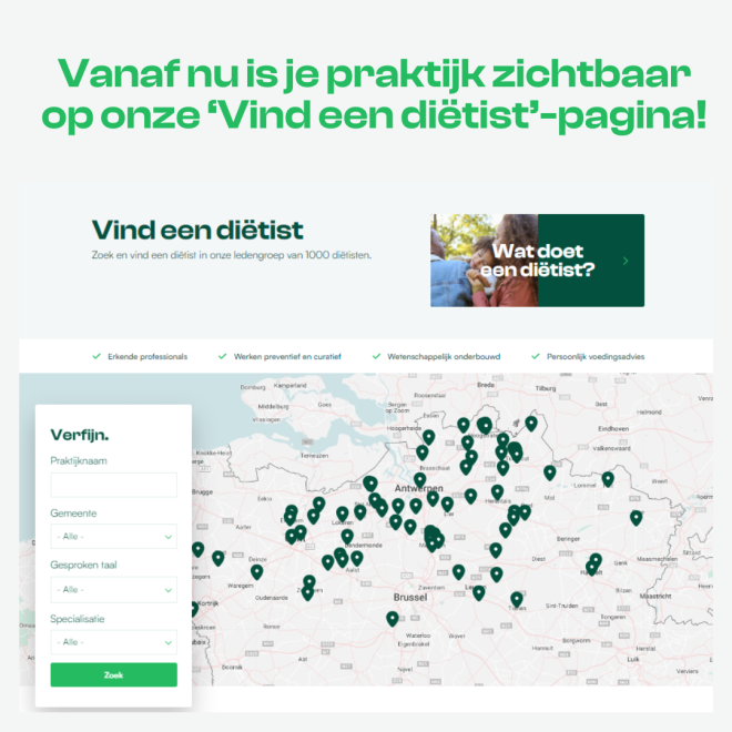 Vind een diëtist