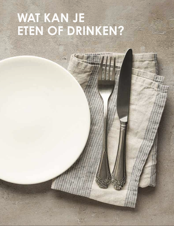 Wat kan je eten of drinken?